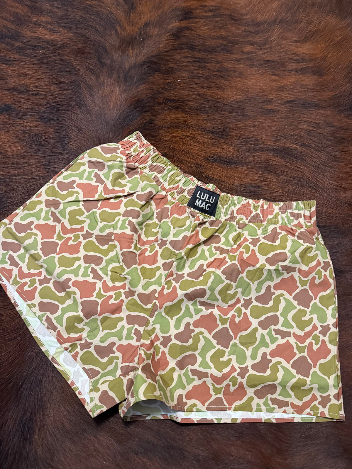 LULU MAC BOXER SHORTS : DARK CAMO