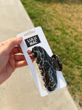 LULU MAC HAIR CLIP - BLACK CAMO